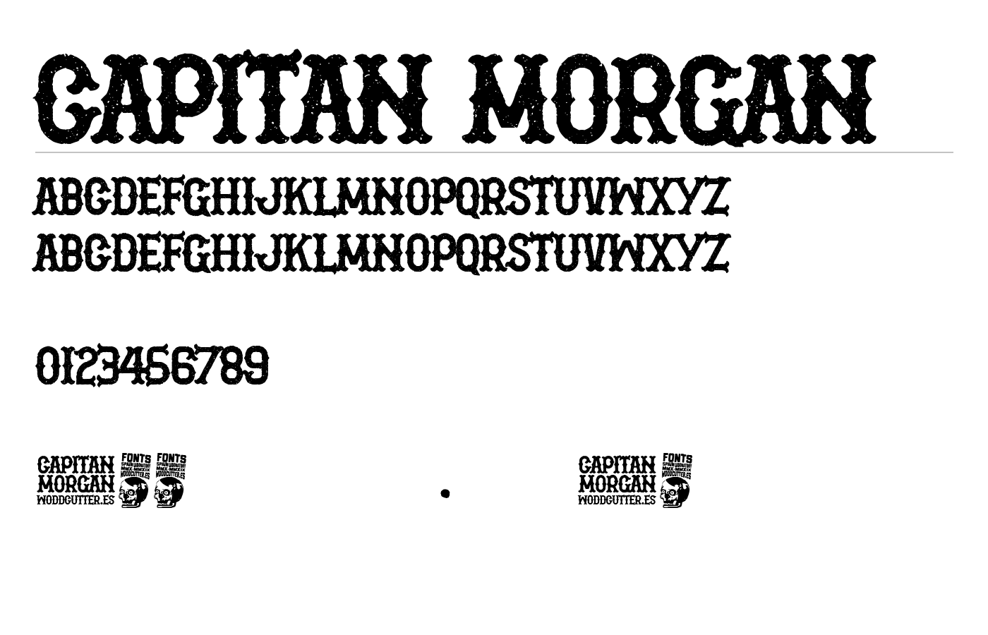 Capitan Morgan Font preview