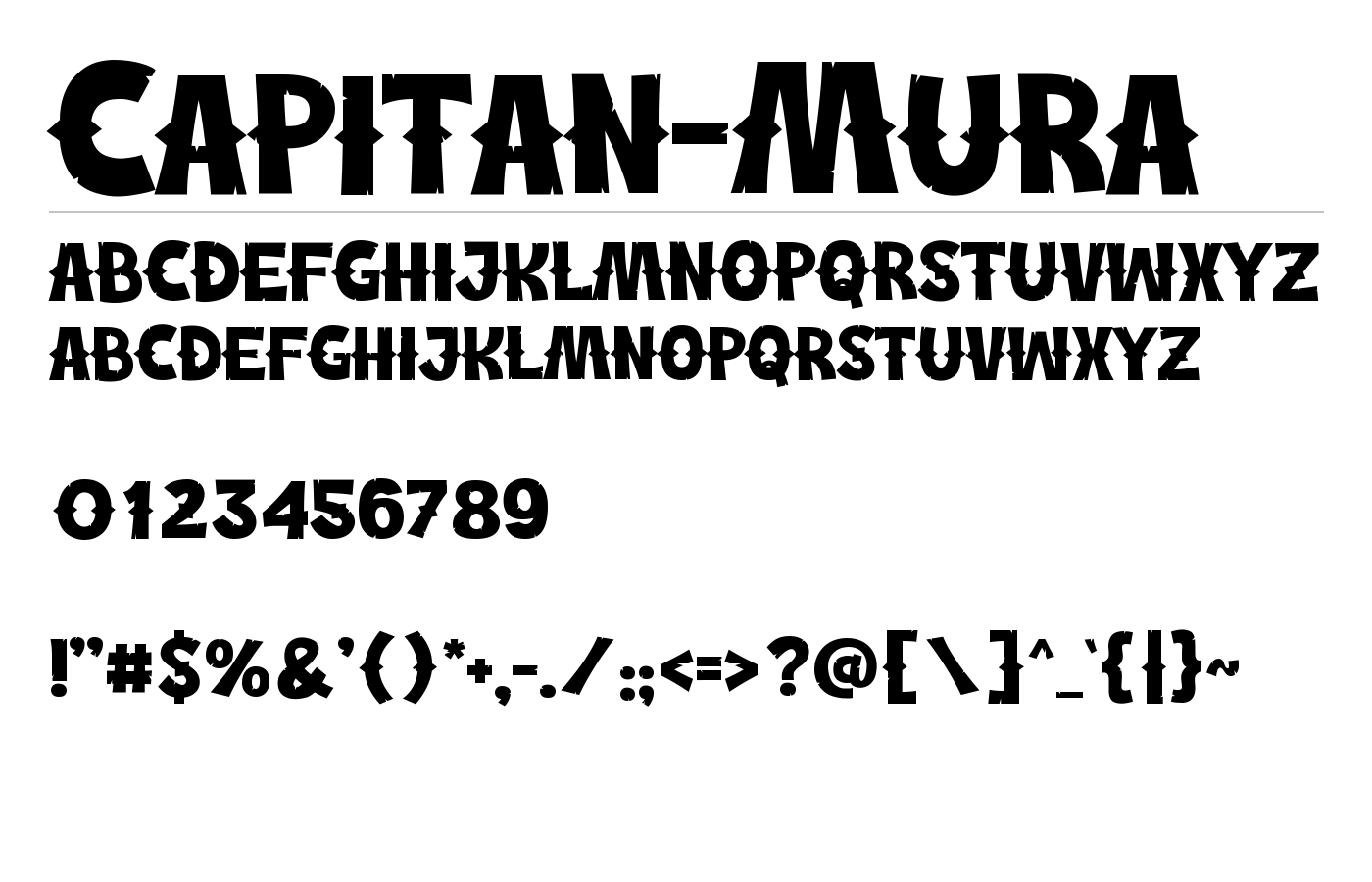 Capitan Mura Font preview