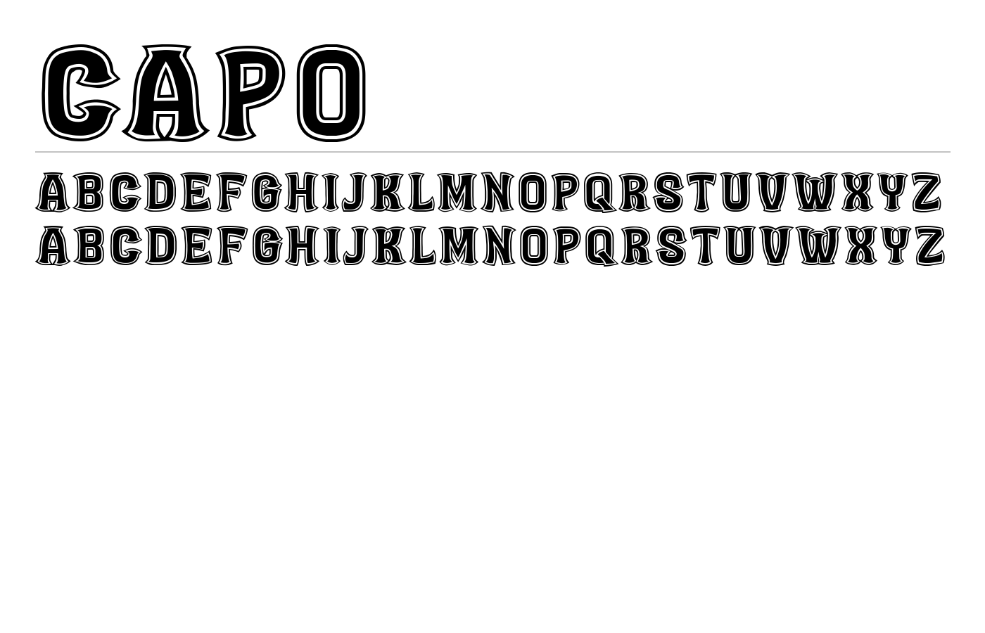 Capo Font preview