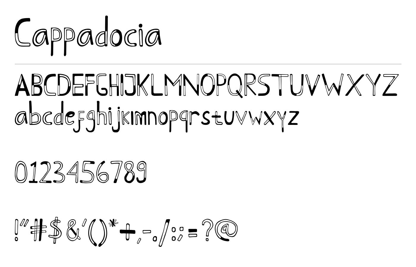 Cappadocia Font preview