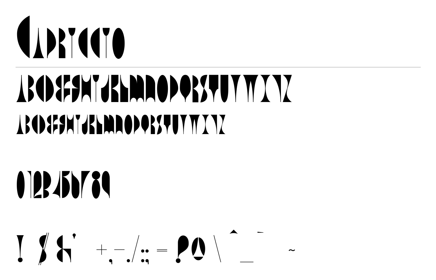 Capriccio Font preview