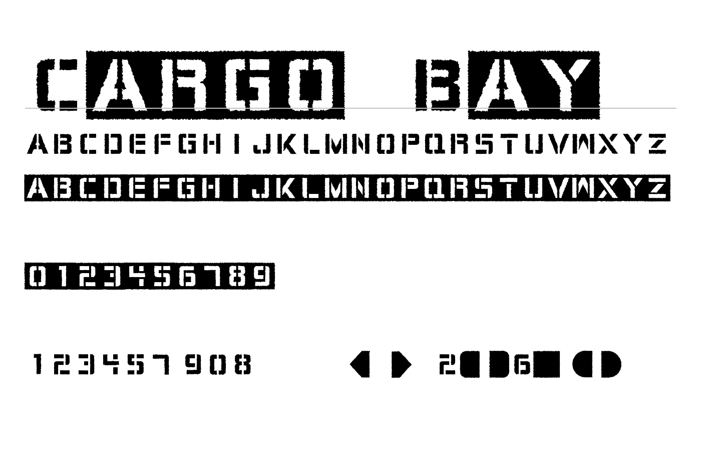 Cargo Bay Font preview