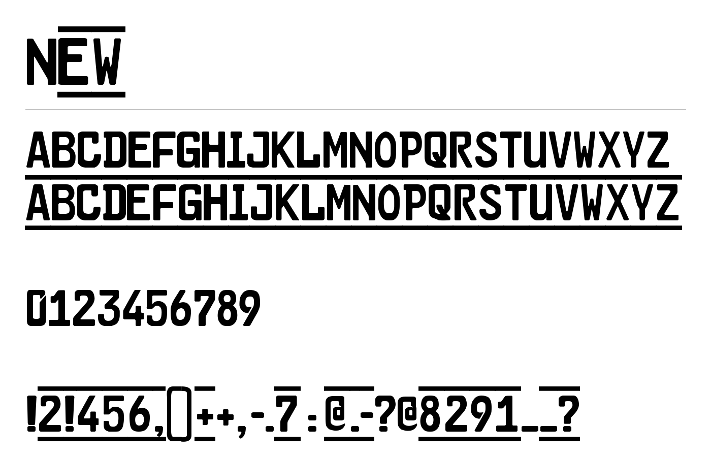 CAR-GO Font preview
