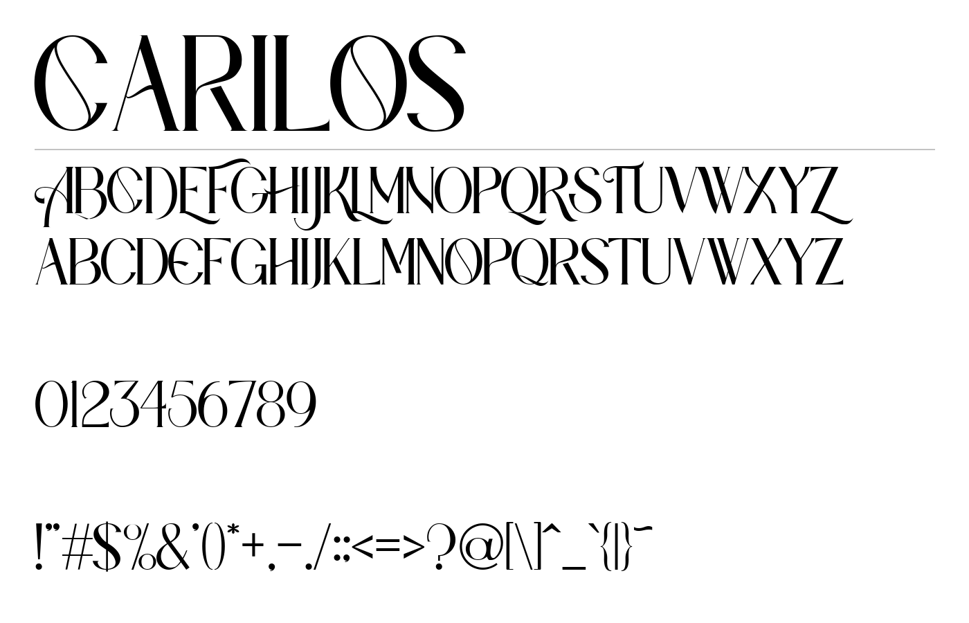 Carilos Font preview