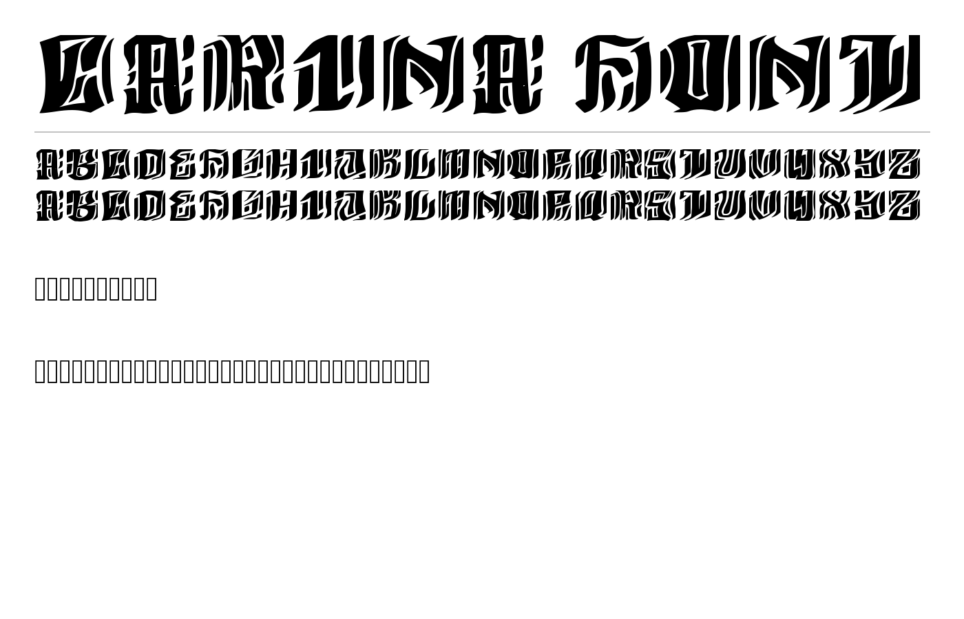 Carina Font preview