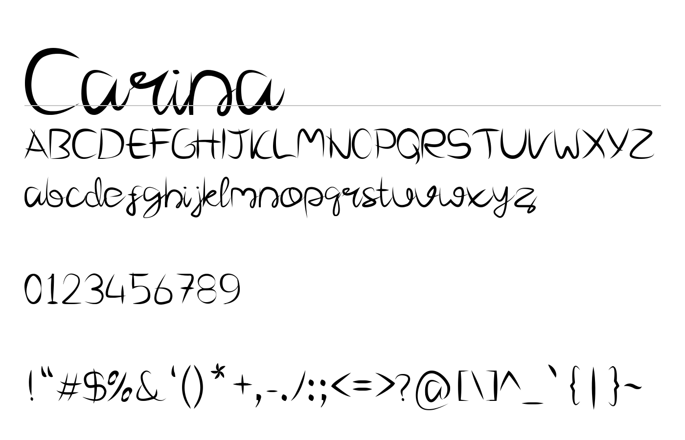 Carina Font preview