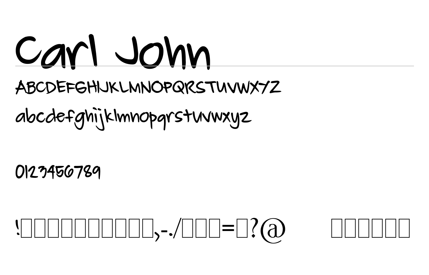 Carl John Font preview