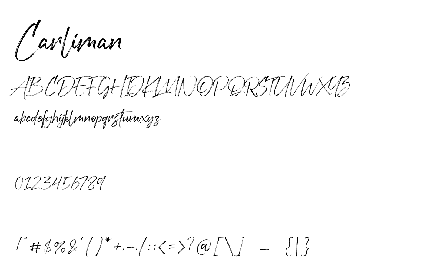 Carliman Font preview