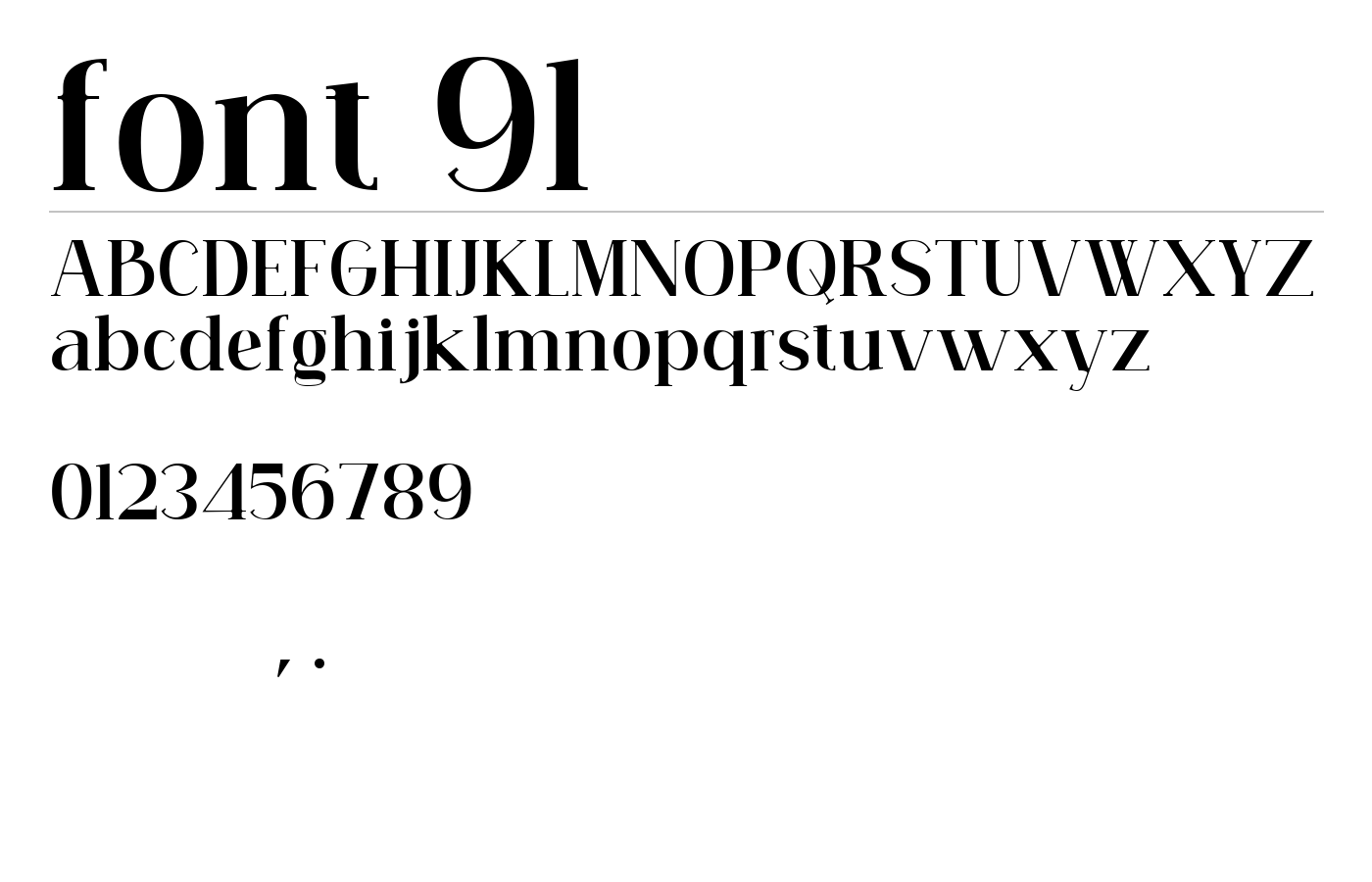 Carline Font preview