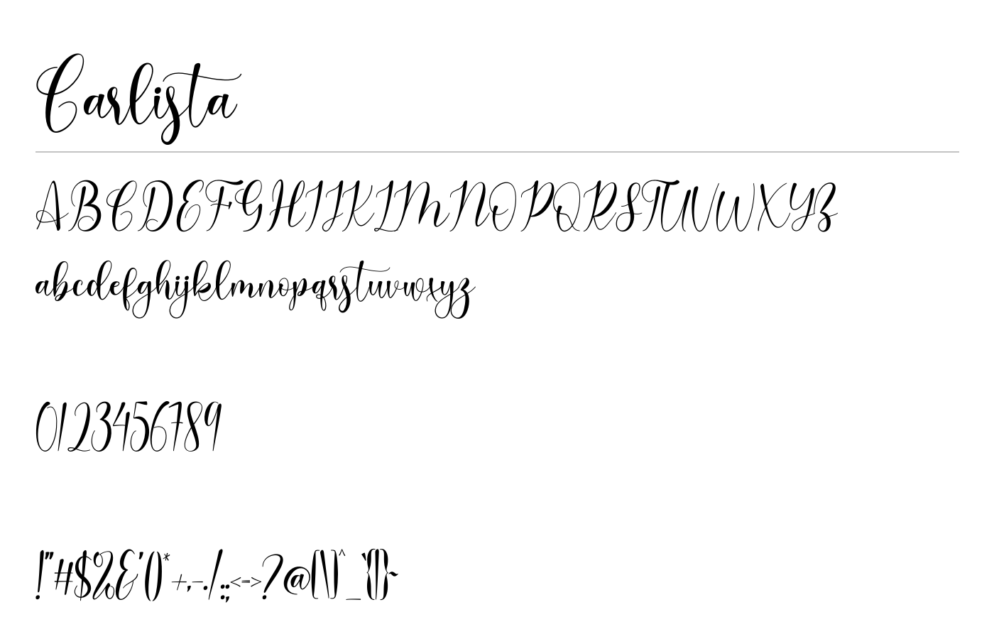Carlista Font preview