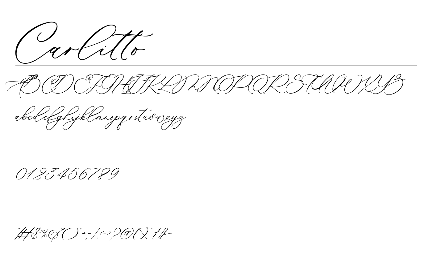 Carlitto Font preview