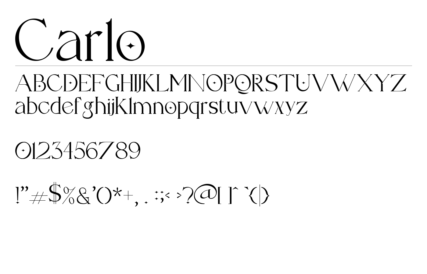 Carlo Font preview