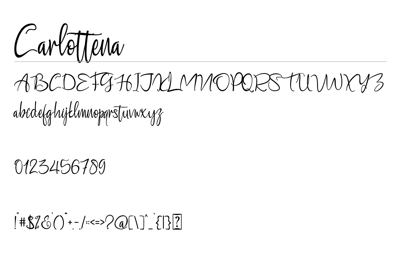 Carlottena Font preview