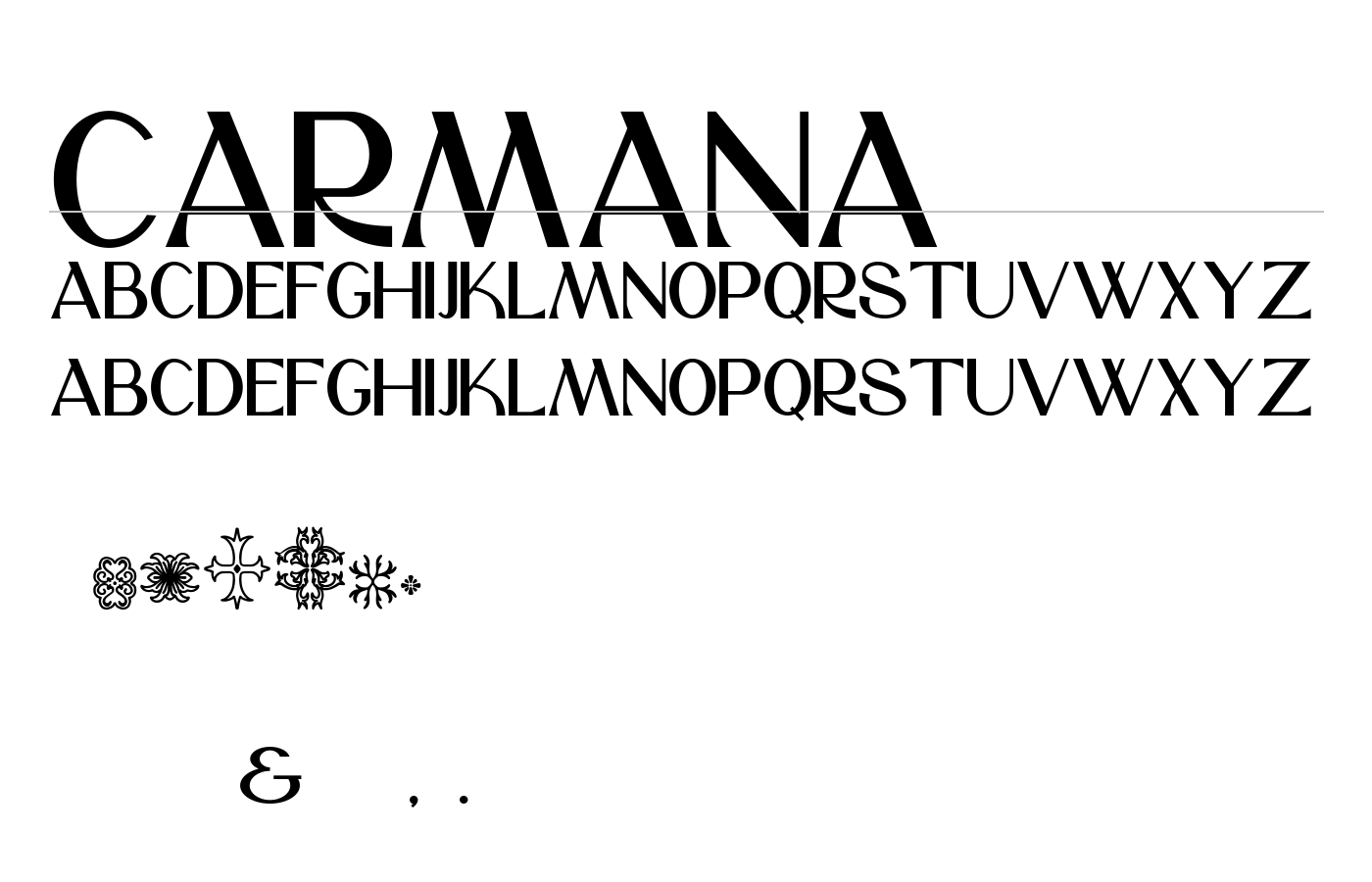 Carmana Font preview