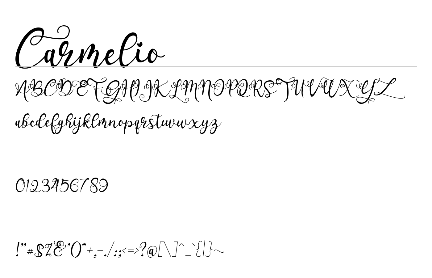 Carmelio Font preview