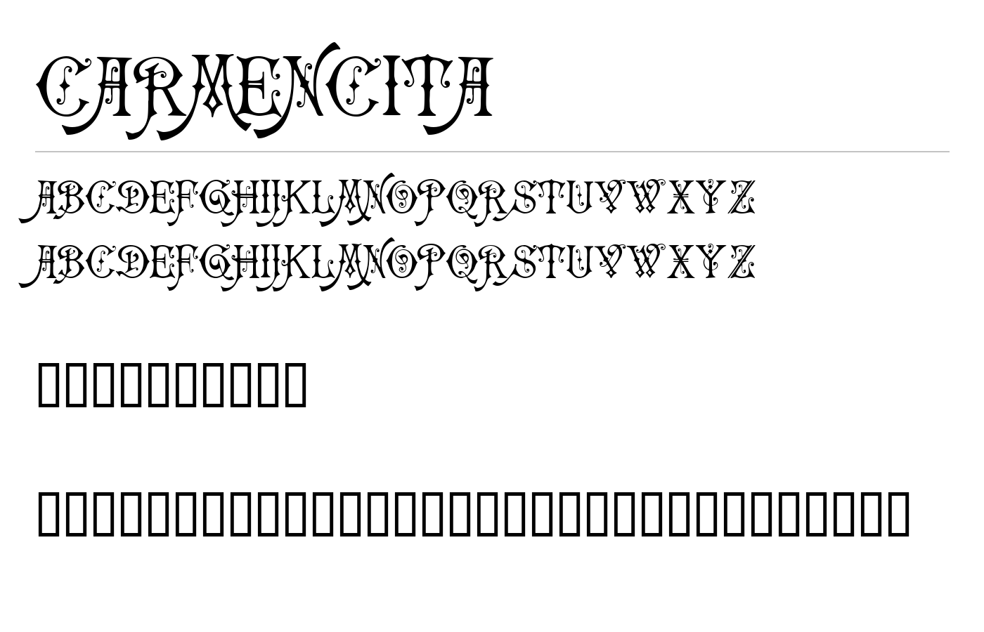 Carmencita Font preview