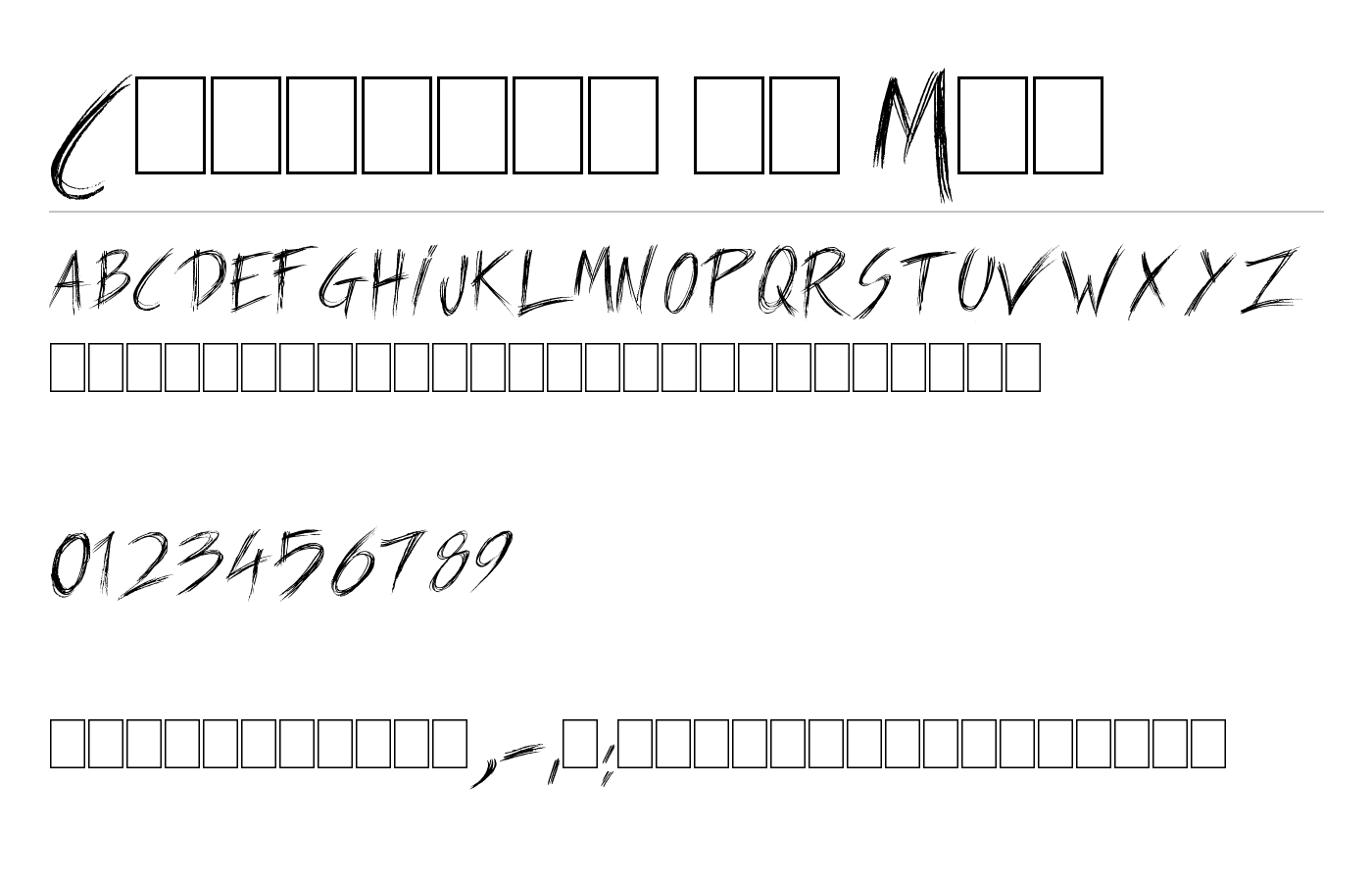 Carnaval de Mai Font preview