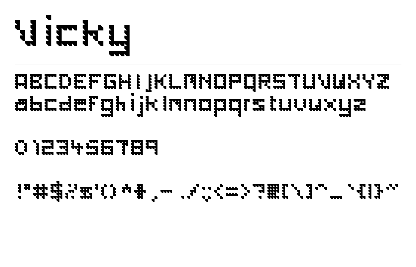 Caro Font preview