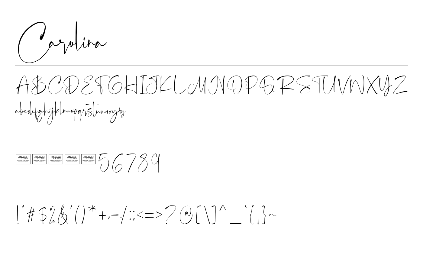 Carolina Font preview