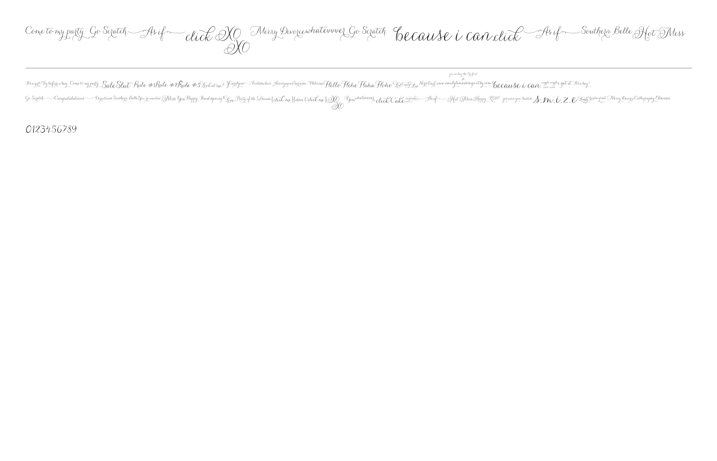 Carolyna Words Font preview