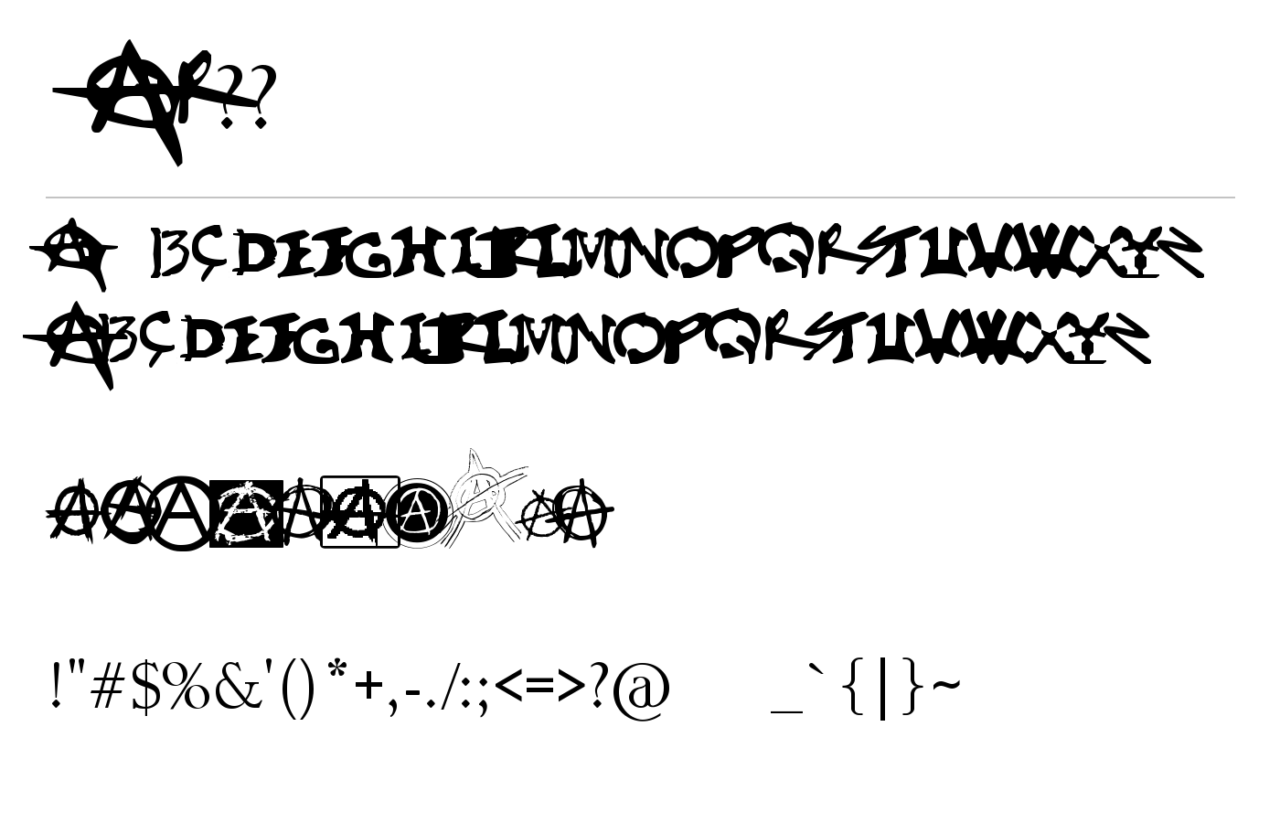 çarşı Font preview