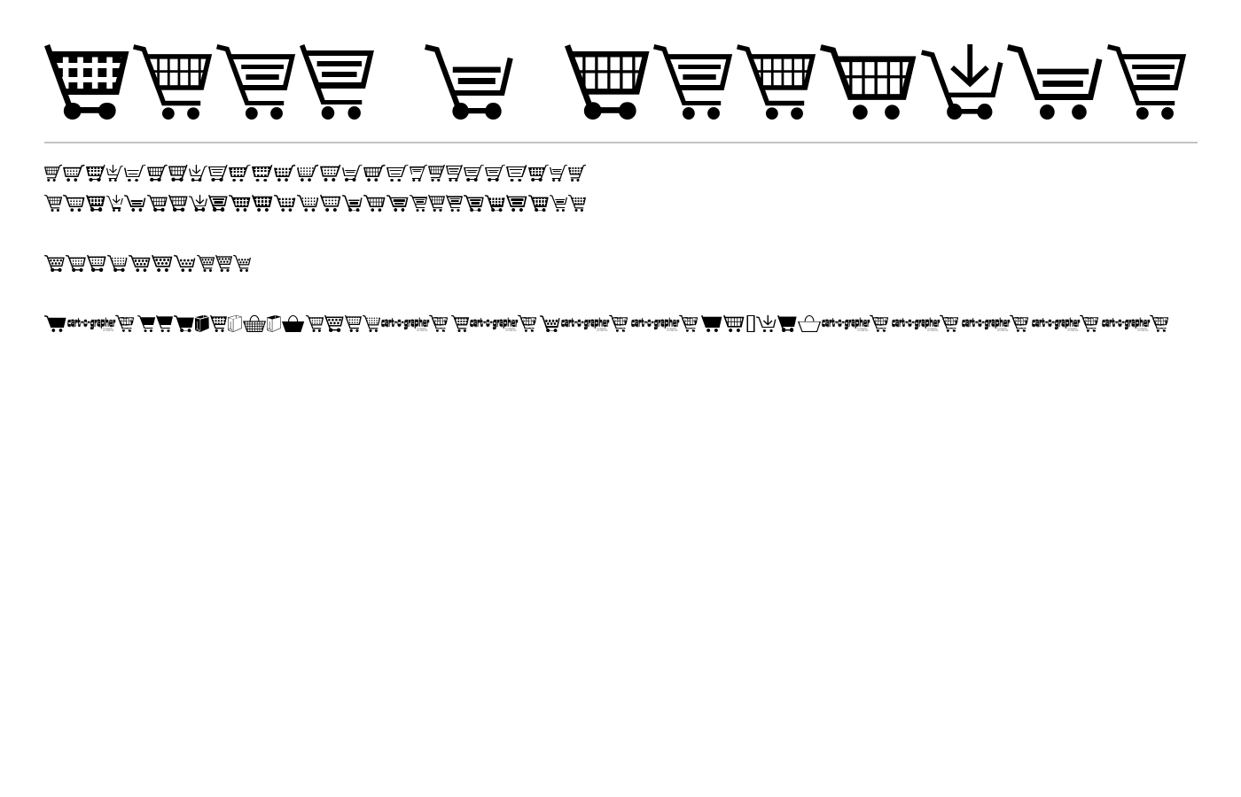 cart o grapher Font preview