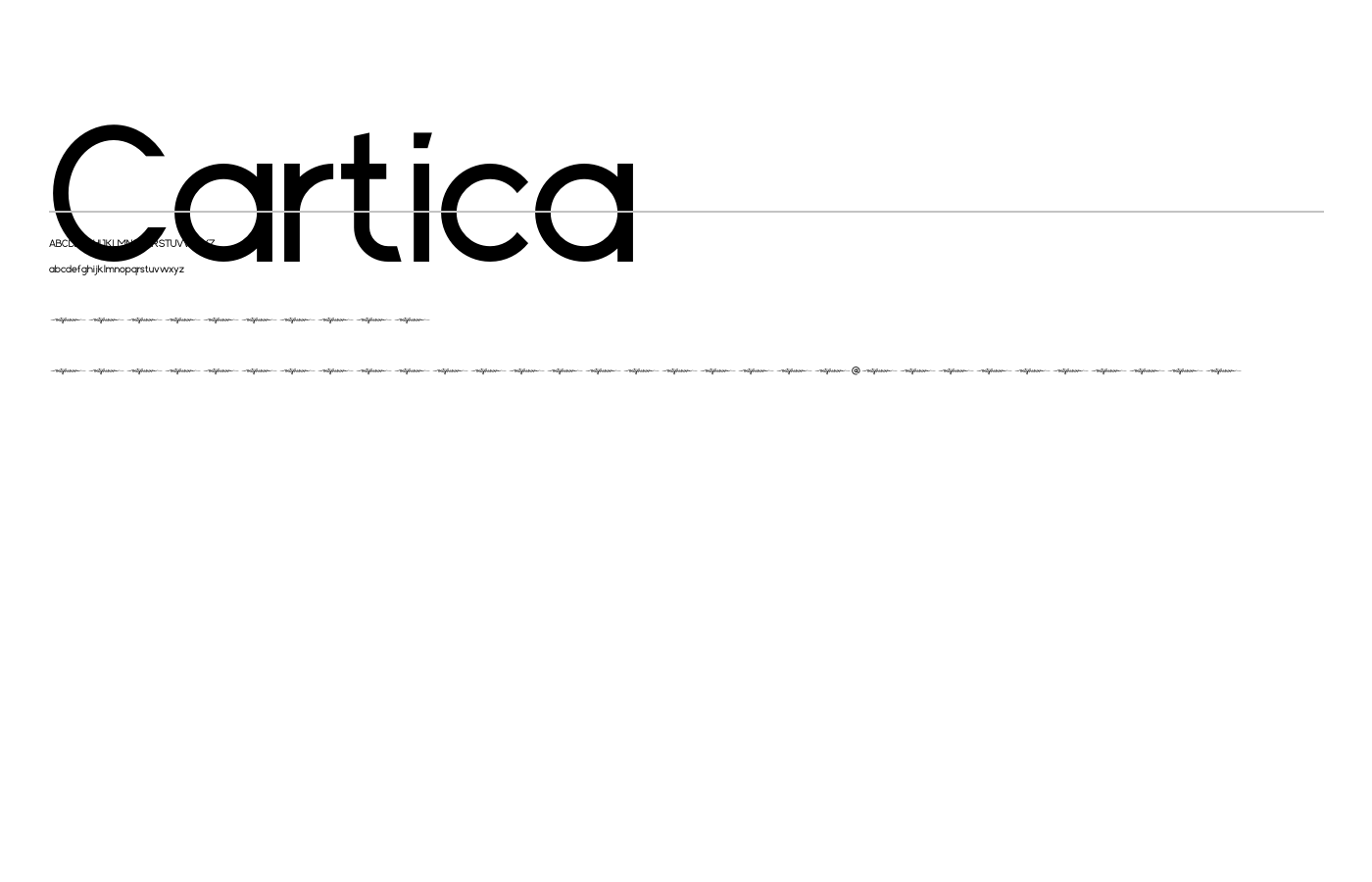 Cartica Font preview