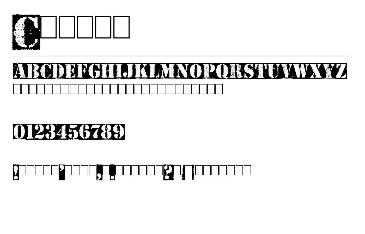 Carton Font preview