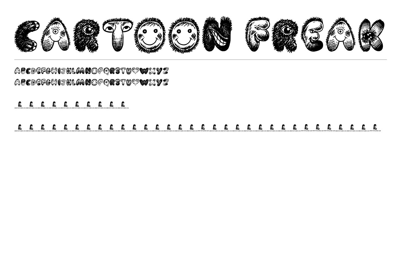 Cartoon Freak Font preview