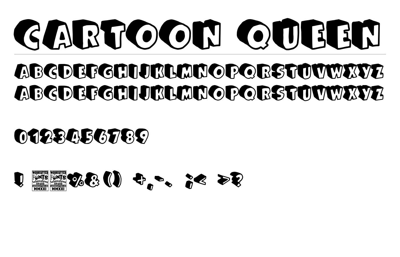 Cartoon Queen Font preview