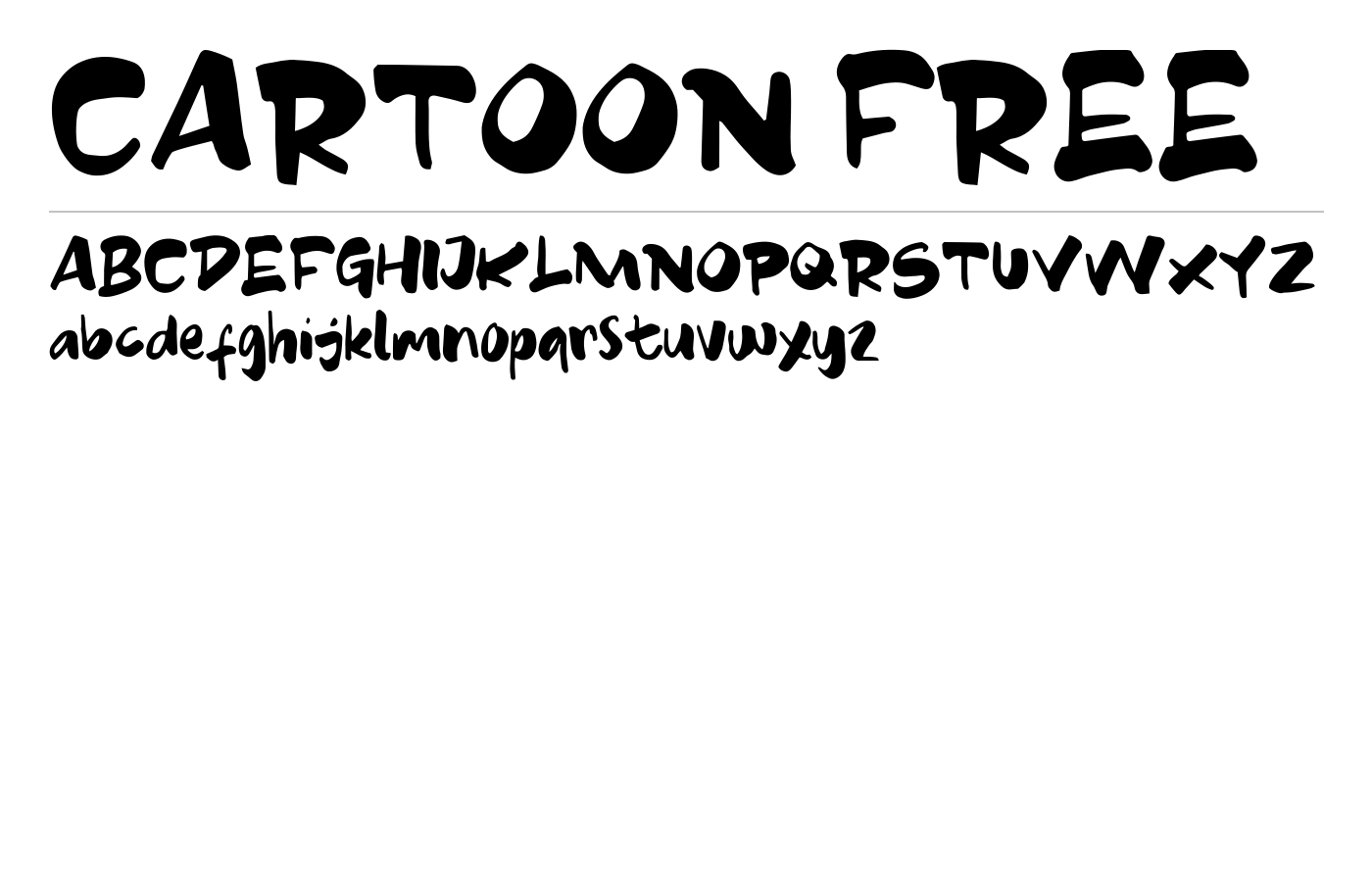 Cartoon Fancy Font Demo preview