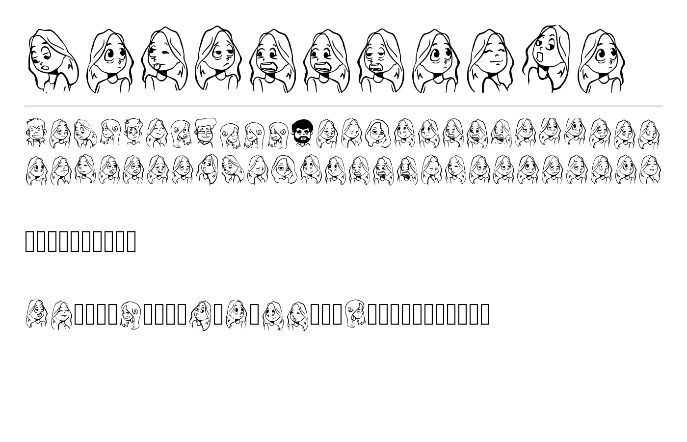 Cartoonabha Font preview