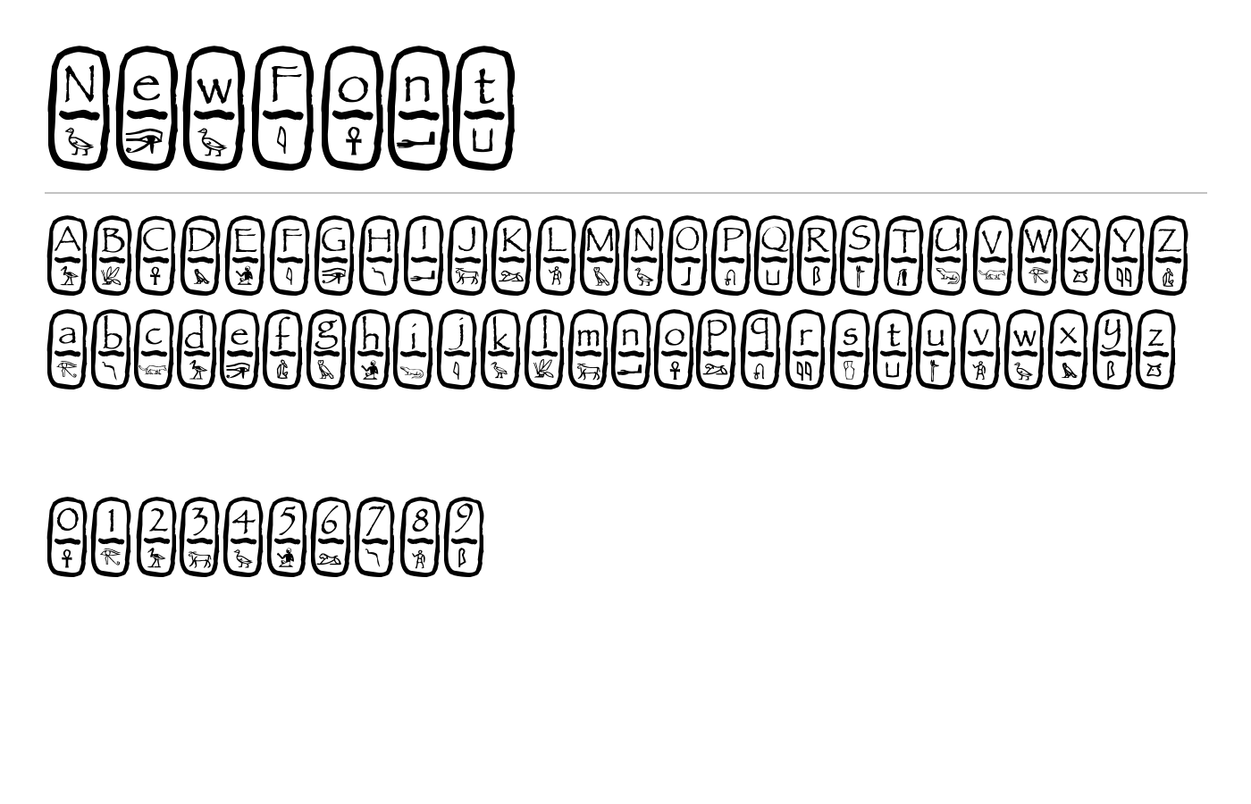 Cartouche Font preview