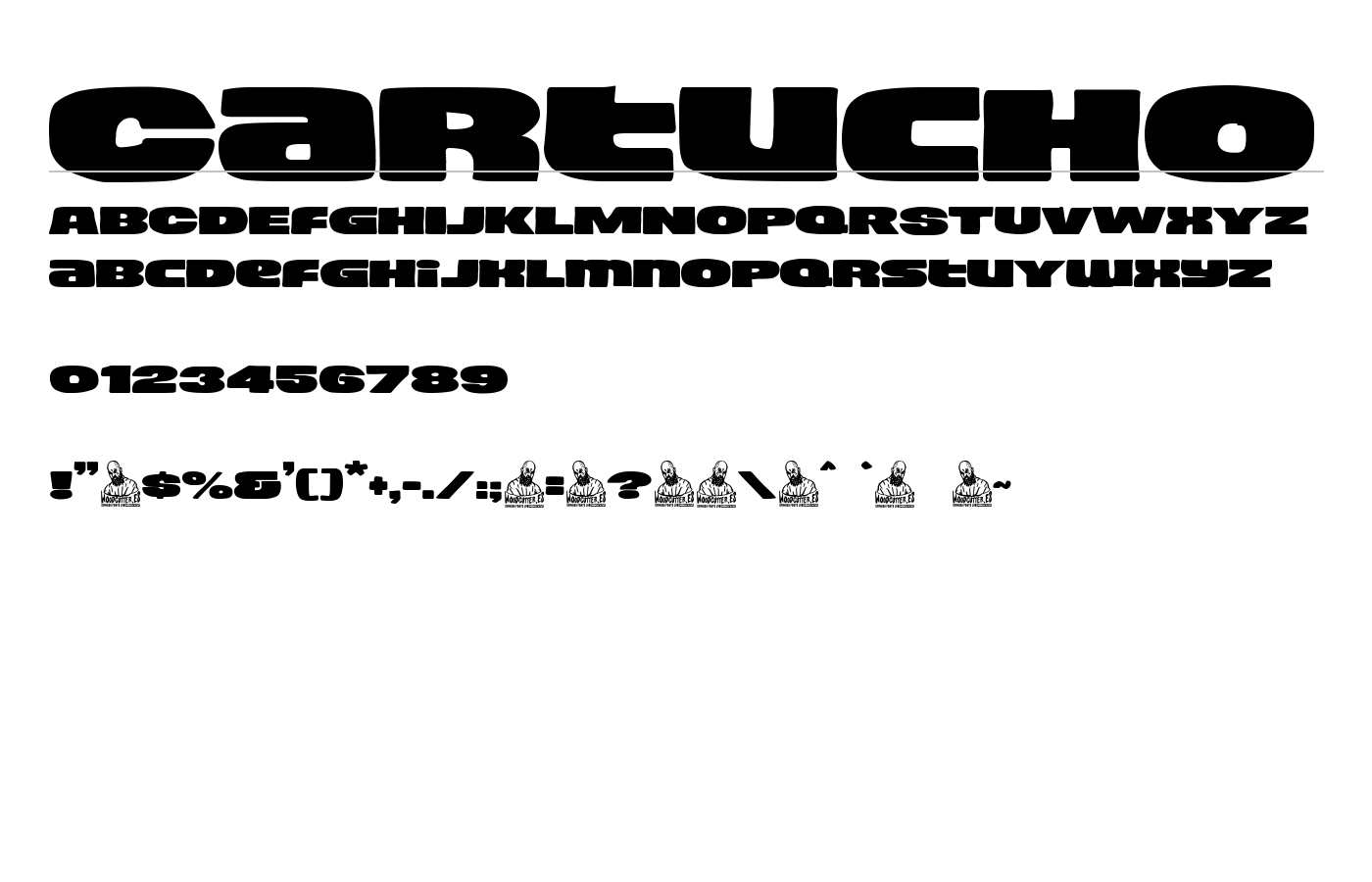 Cartucho Font preview