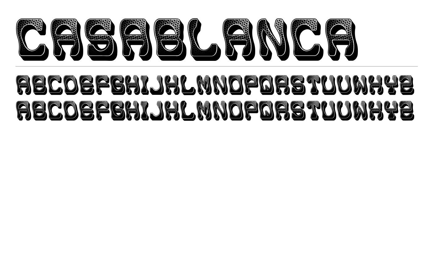 Casablanca Font preview