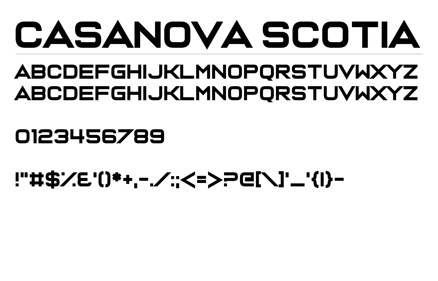 Casanova Scotia Font preview