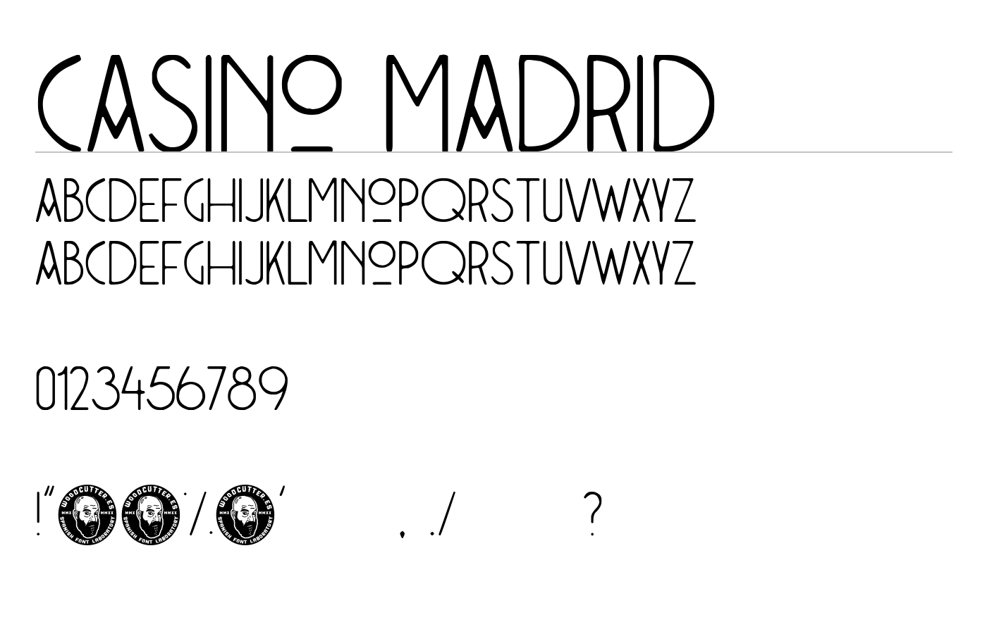 Casino Madrid Font preview