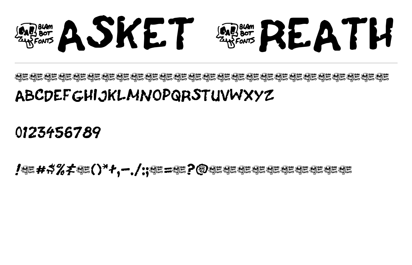 Casket Breath Font preview
