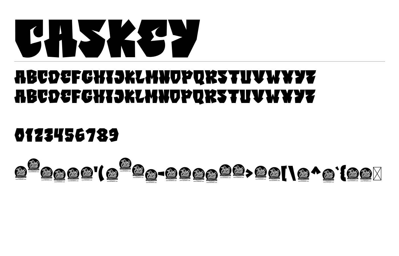 Caskey Font preview
