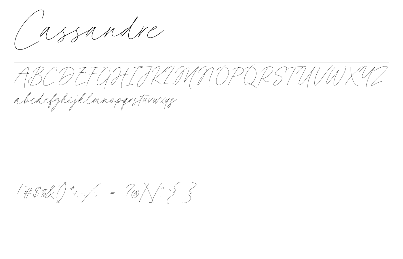 Cassandre Font preview
