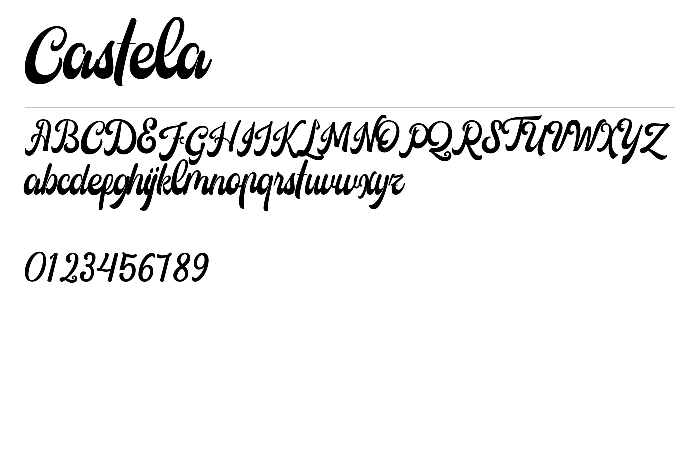 Castela Font preview