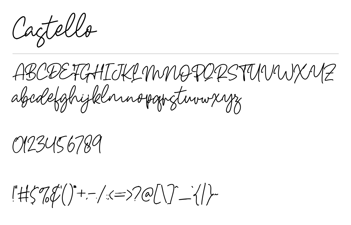 Castello Font preview