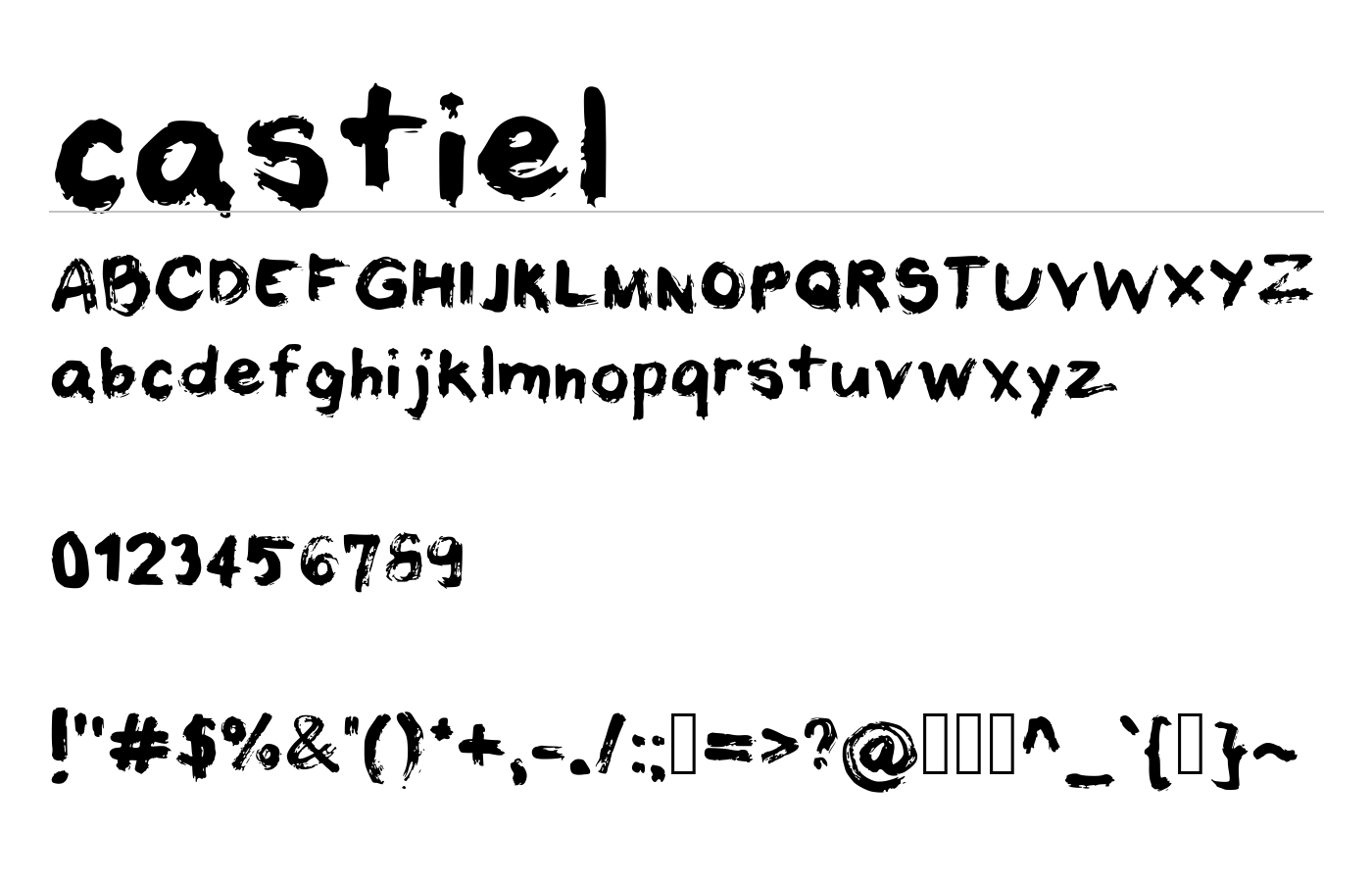 castiel Font preview