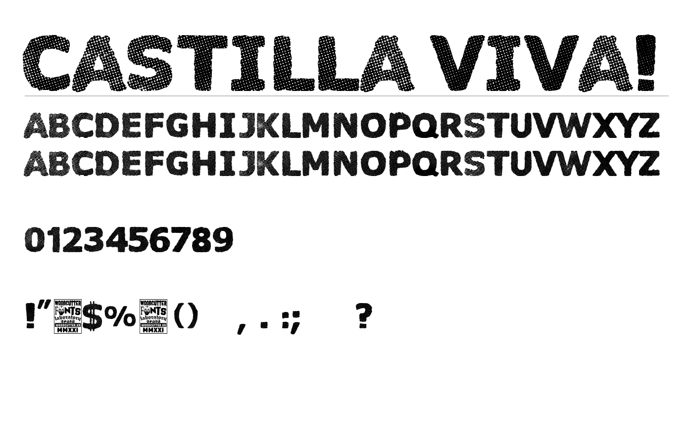 Castilla Viva! Font preview