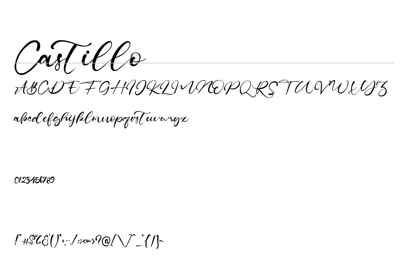 Castillo Font preview