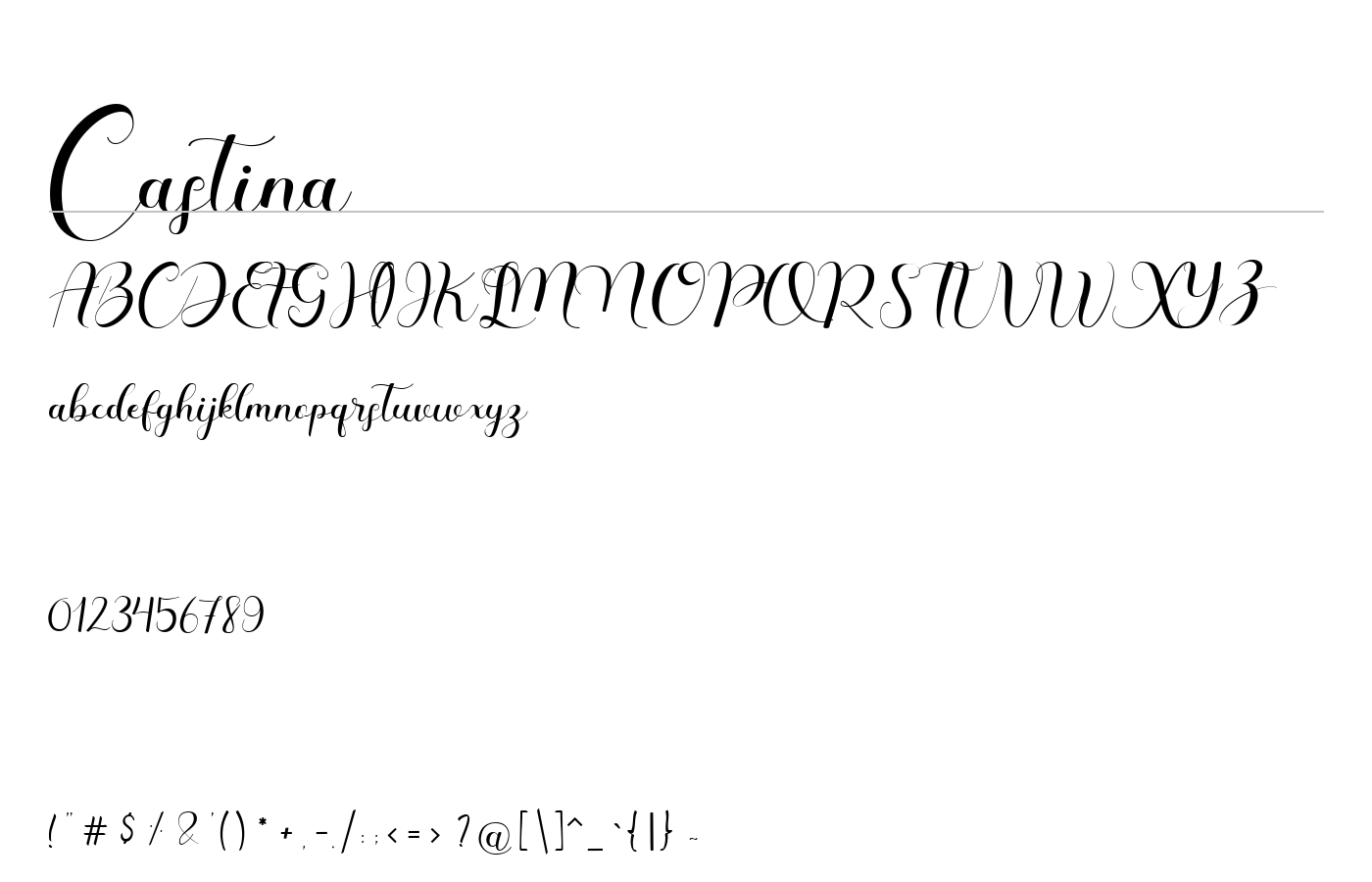 Castina Font preview