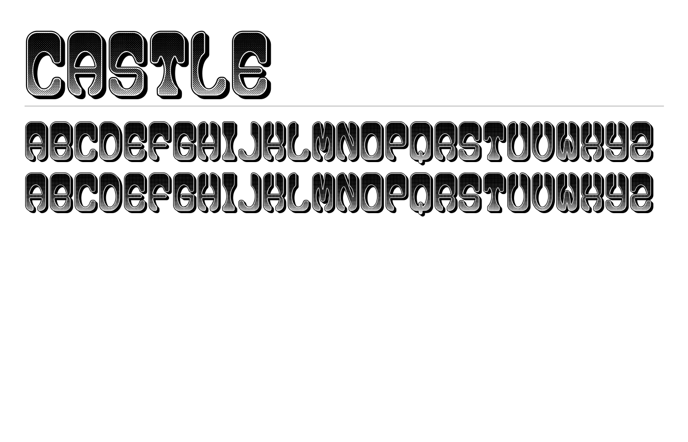 Castle Font preview