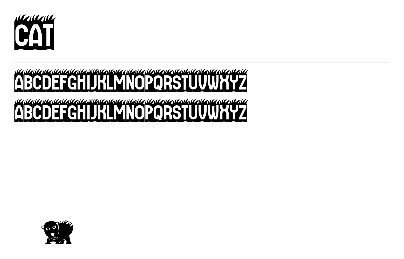 Cat Font preview