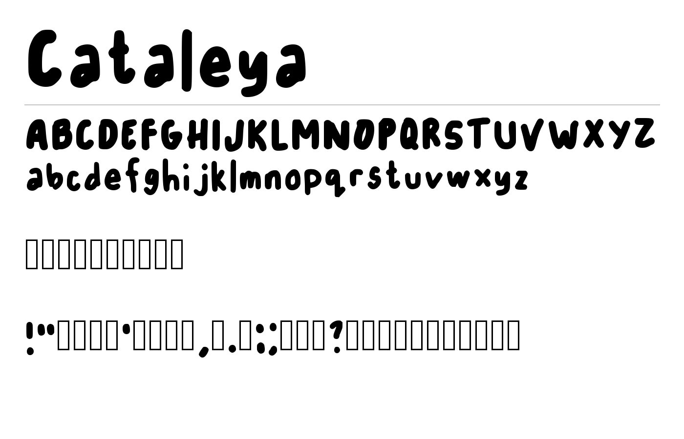 Cataleya Font preview