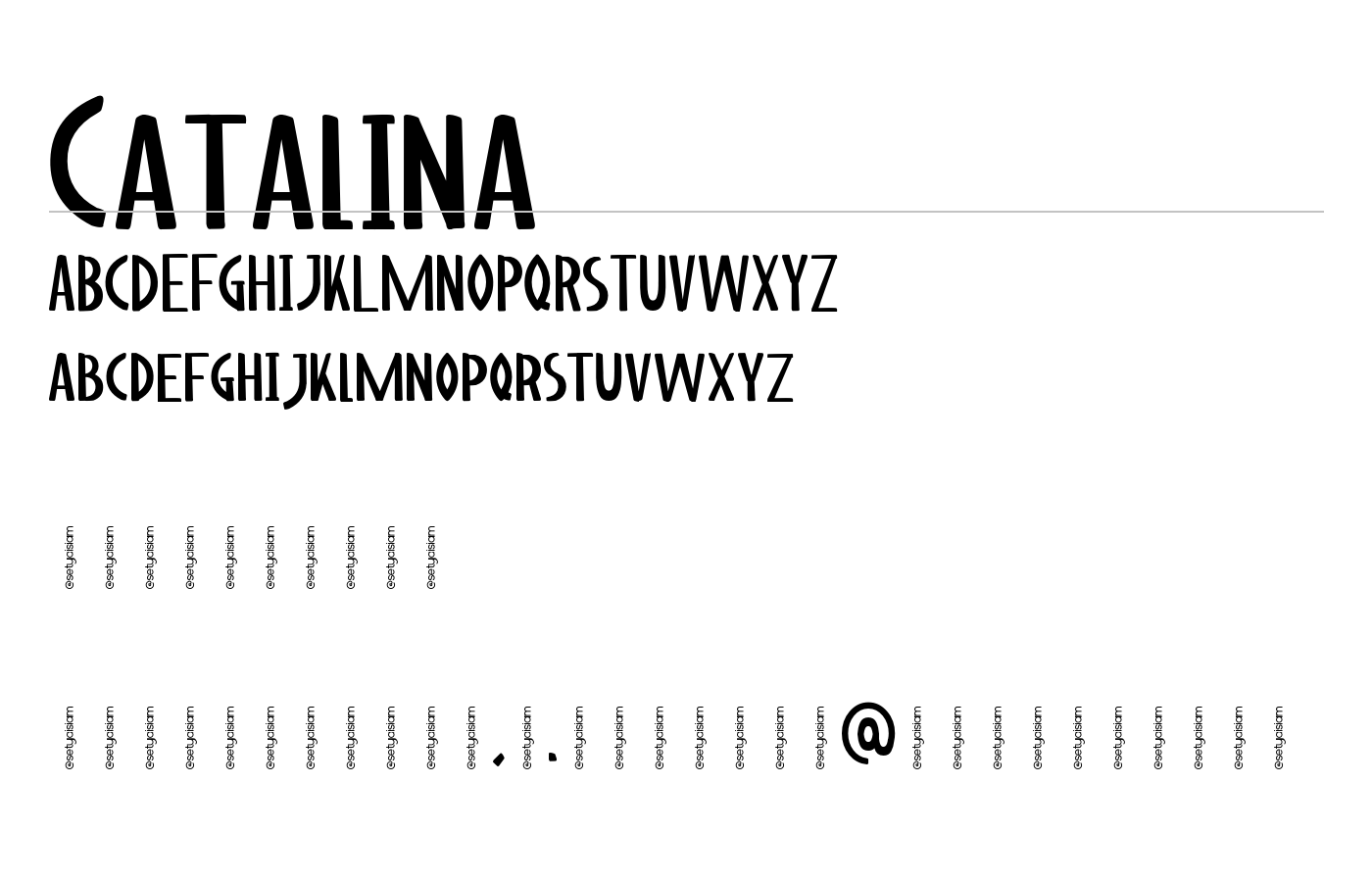 Catalina Font preview
